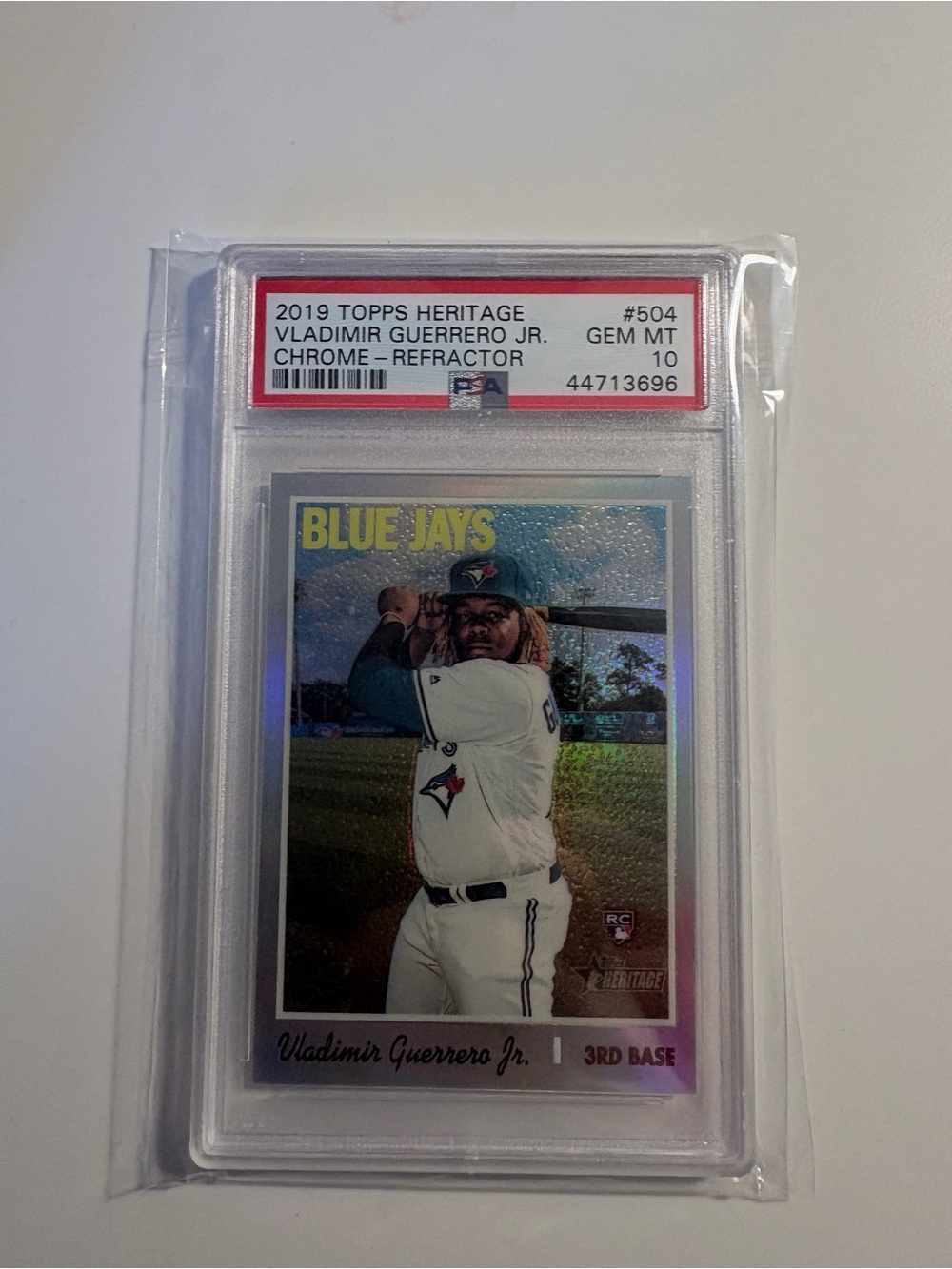 Vladimir Guerrero Jr Heritage Chrome Refractor/569 PSA 10